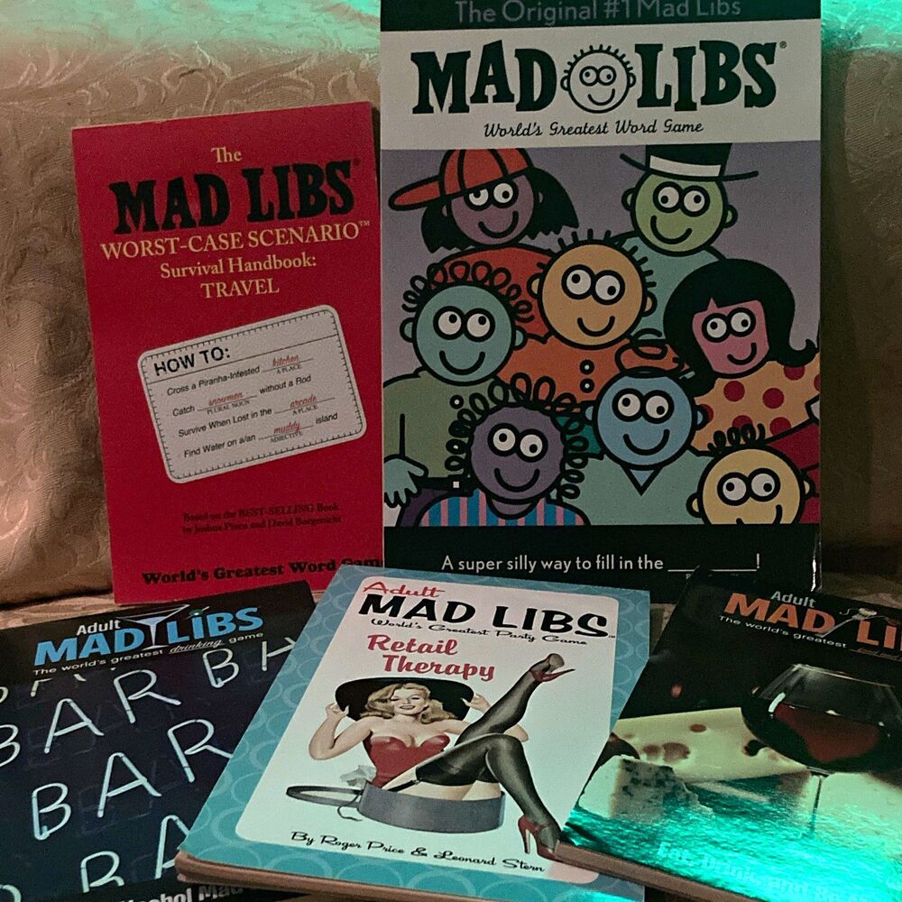 Mad Libs Paperback Book Lot Word Game Activity Books Roger Price Leonard Stern